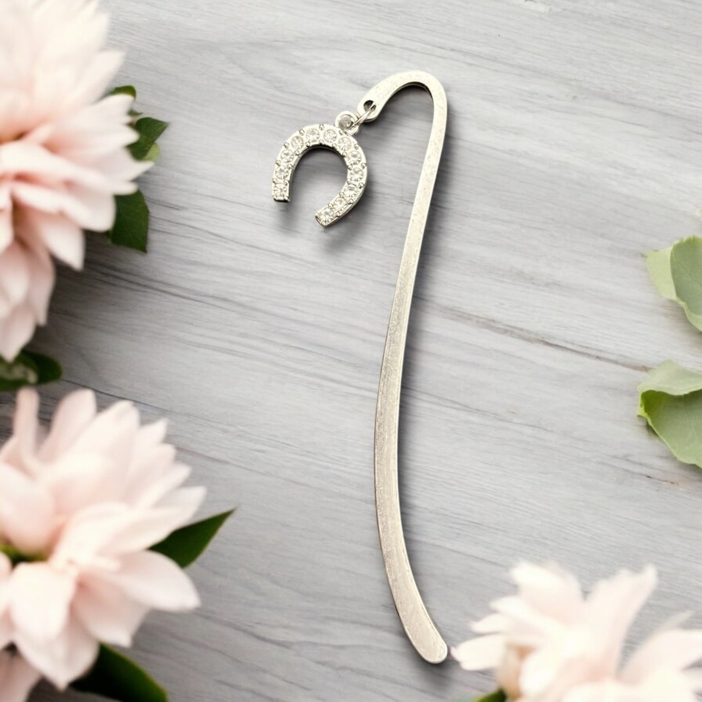 Bookmark-hook silver- lucky horseshoe