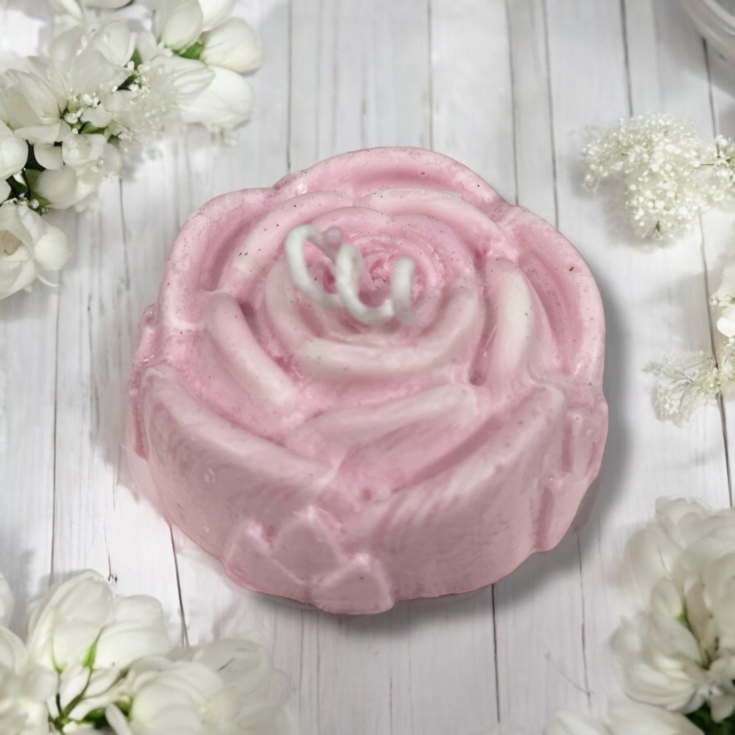 Candle- Flat Pink Rose