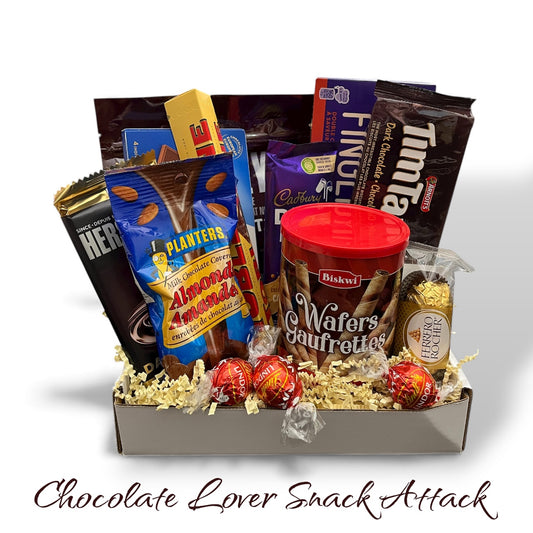 Chocolate lover gift basket in Ontario chocolate gift basket in Windsor Ontario chocolate gift box chocolate gift basket Canada