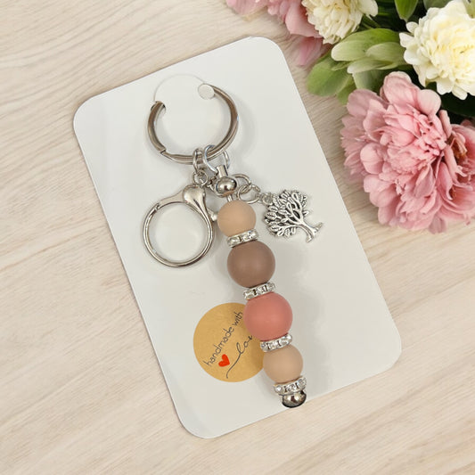 Beaded keychain - Tree of life