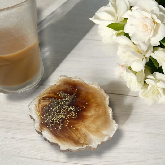 Resin Coaster- handmade-coffee
