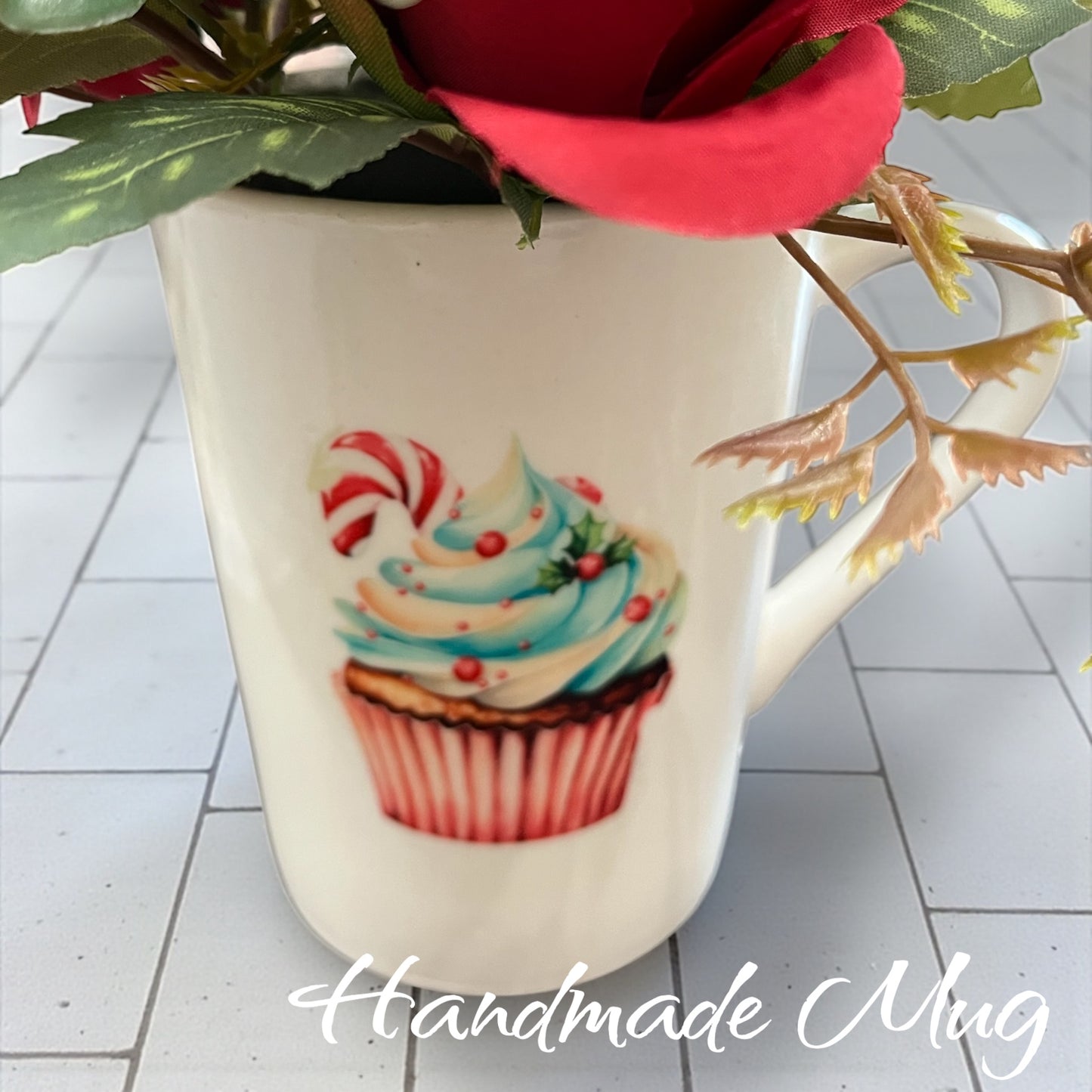Christmas Tree candle bouquet - snowy pine