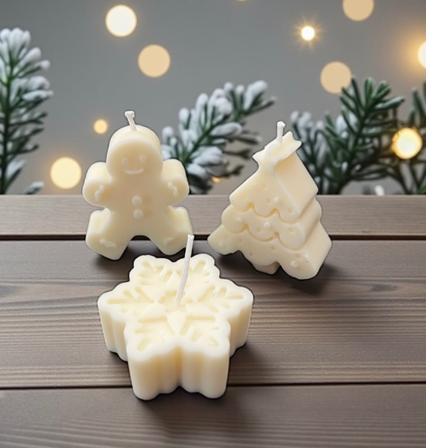 Handmade Christmas Candles-Gift Set-Snowy Pine