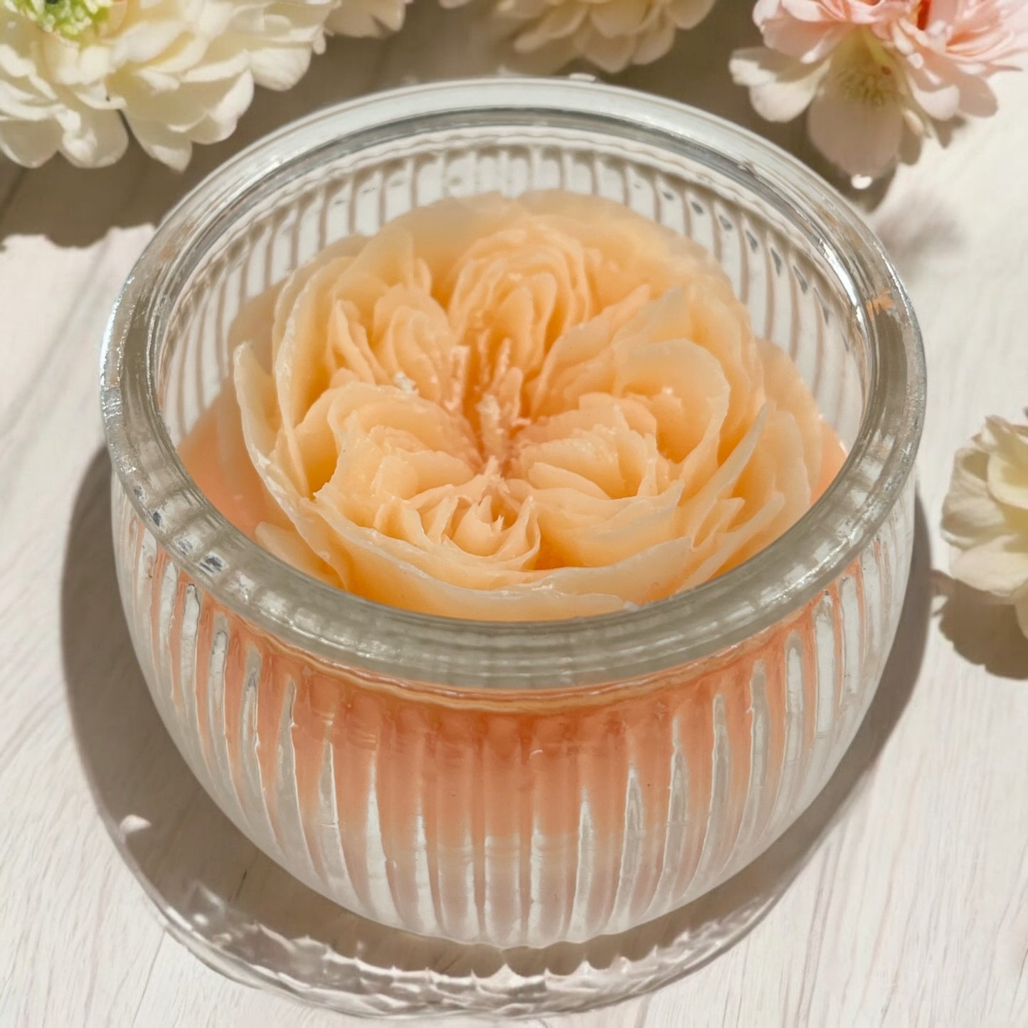 Candle- peach peony