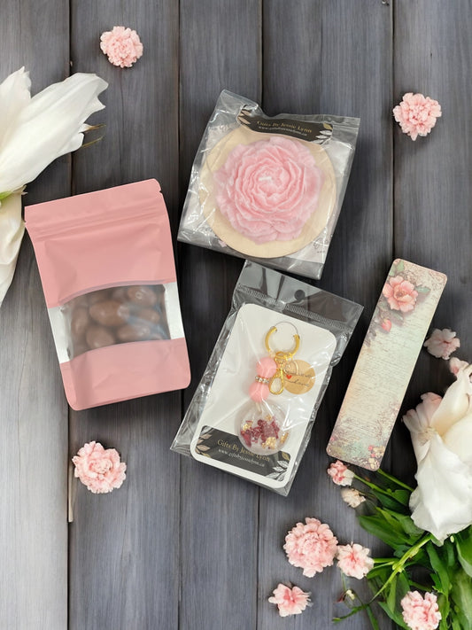 Gift Box - pink peony