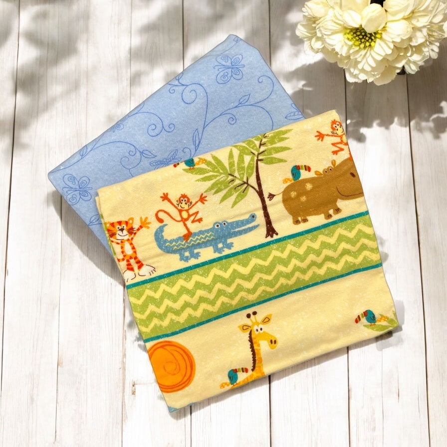 Handmade baby flannel receipt in blankets made in windsor Ontario made in Canada