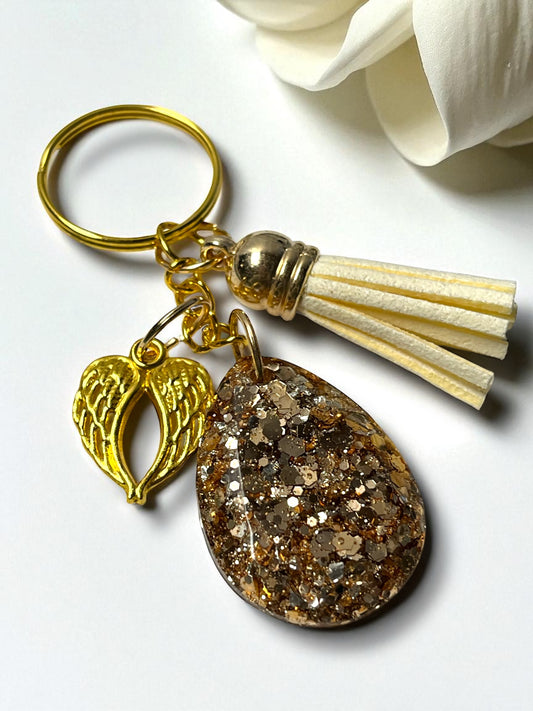 Keychain Handmade-Cafe Sparkle(angel wings)