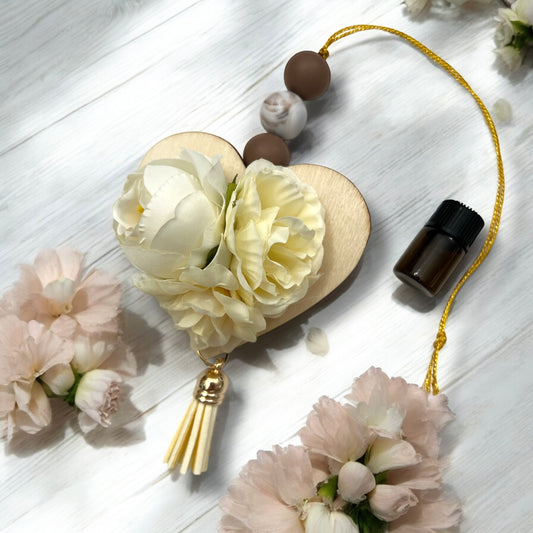 Essential Oil Scented Hanging Air Freshener- cream