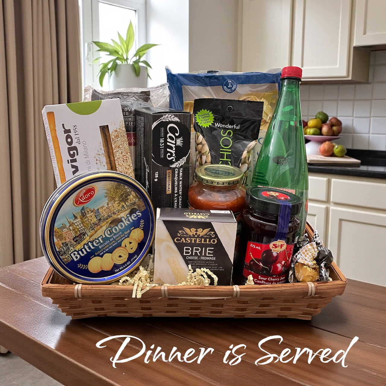 Dinner is served- gourmet gift basket
