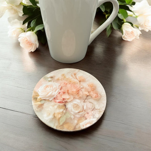 Coaster- vintage 2 peach rose