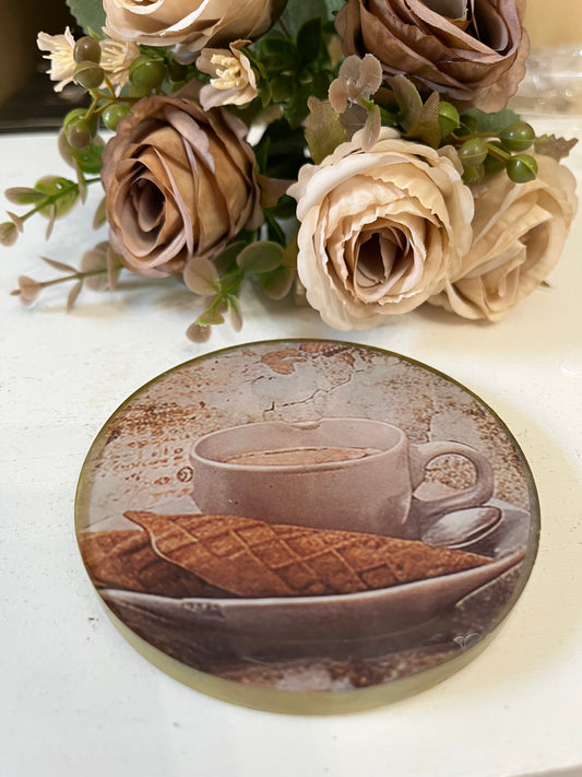 Resin Coaster- handmade-coffee cup