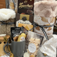 Golden Christmas Gift Basket