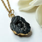 Druzy Resin Gemstone Necklace -black(ship)