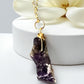 Amethyst Healing Gemstone Necklace with Pouch (Ship)