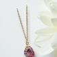 Druzy Resin Gemstone Necklace - Cherry (ship)