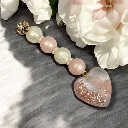 Gratitude Beads - pearly rose gold