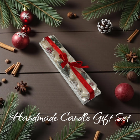 Handmade Christmas Candles-Gift Set-Snowy Pine