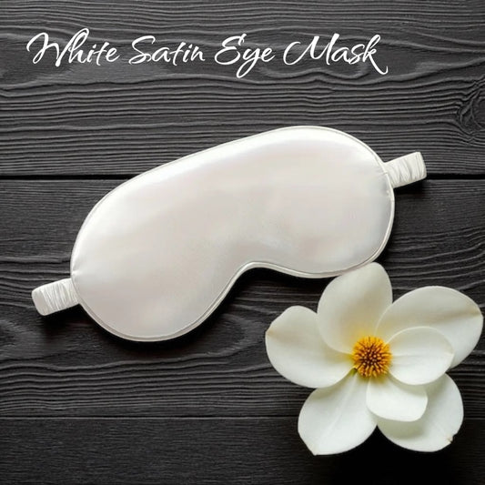 White satin eye mask for woman bride gift 