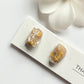 Druzy Stud Earrings- Golden