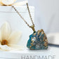 Druzy necklace pendant with chain made in Canada unique necklace gift Druzy necklace made in Windsor Ontario