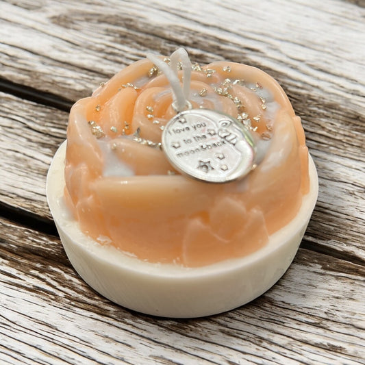 Candle flower- love you to the moon & back