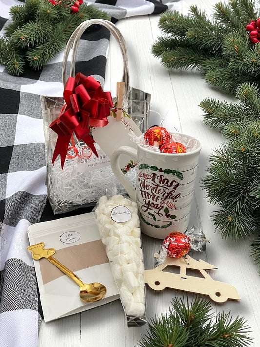 Holiday hug Christmas gift set made in Canada unique Christmas gift made in Windsor gift basket windsor Ontario Christmas gift baskets in windsor handmade gifts in windsor made in Canada 