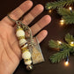 Keychain- Luxury Beads - golden tree