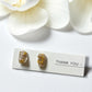 Druzy Stud Earrings- Golden
