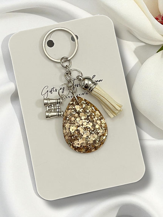 Keychain Handmade-Cafe Sparkle( follow your adventure)