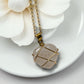 Druzy Resin Gemstone Necklace - Pale Rose Quartz Heart