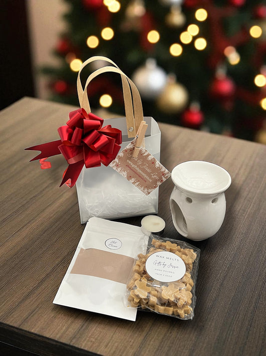 Holiday hug Christmas gift set made in Canada unique Christmas gift made in Windsor gift basket windsor Ontario Christmas gift baskets in windsor handmade gifts in windsor made in Canada 