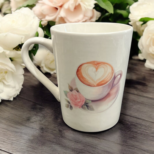 Mug- handmade - cafe latte love