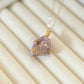 Druzy Gemstone Necklace - pinkish