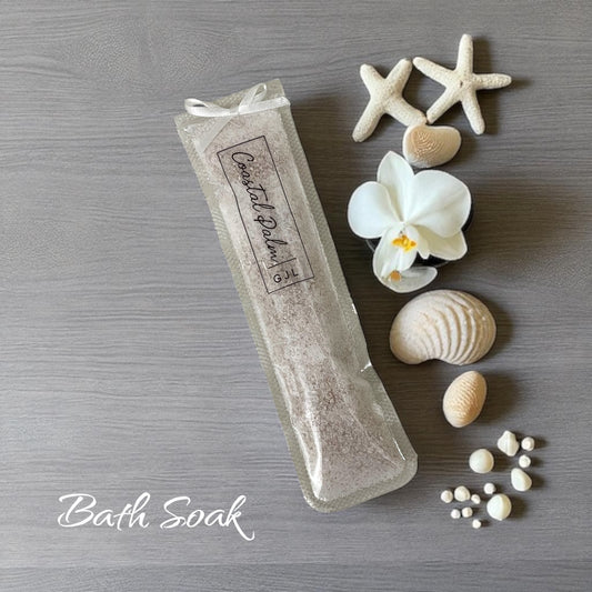 Bath Salt & Foot Soak - Coastal Palm - Coastal Linen - Single Use