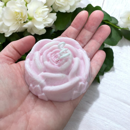 Candle- Flat Pink Rose
