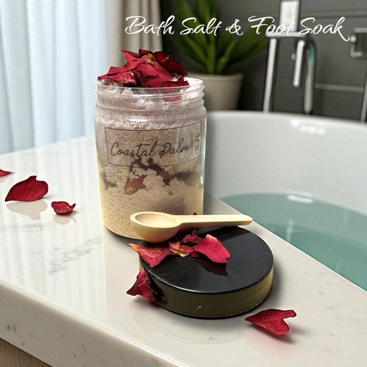 Bath salt bath soak foot soak Epsom salt made in Canada
