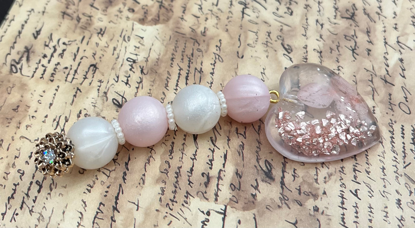 Gratitude Beads - pearly rose gold