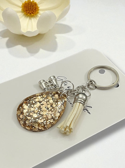 Keychain Handmade-Cafe Sparkle( follow your adventure)