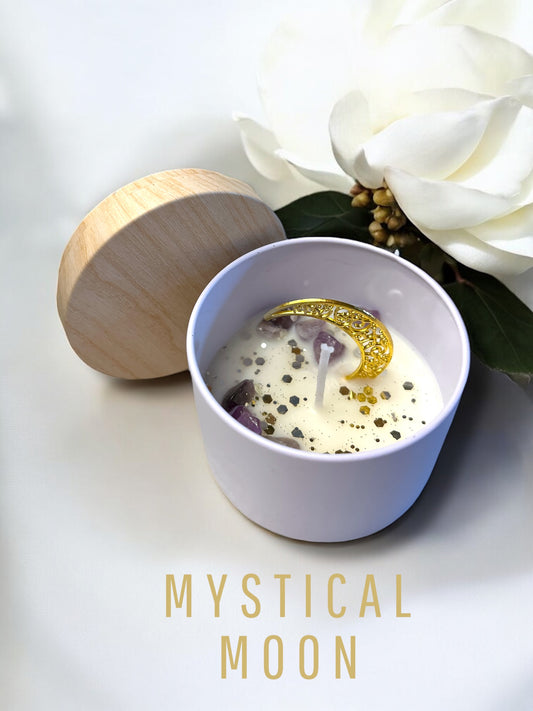 Soy Candle - Cream unscented - mystical moon