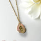 Druzy Resin Gemstone Necklace -Peachy Pink (ship)