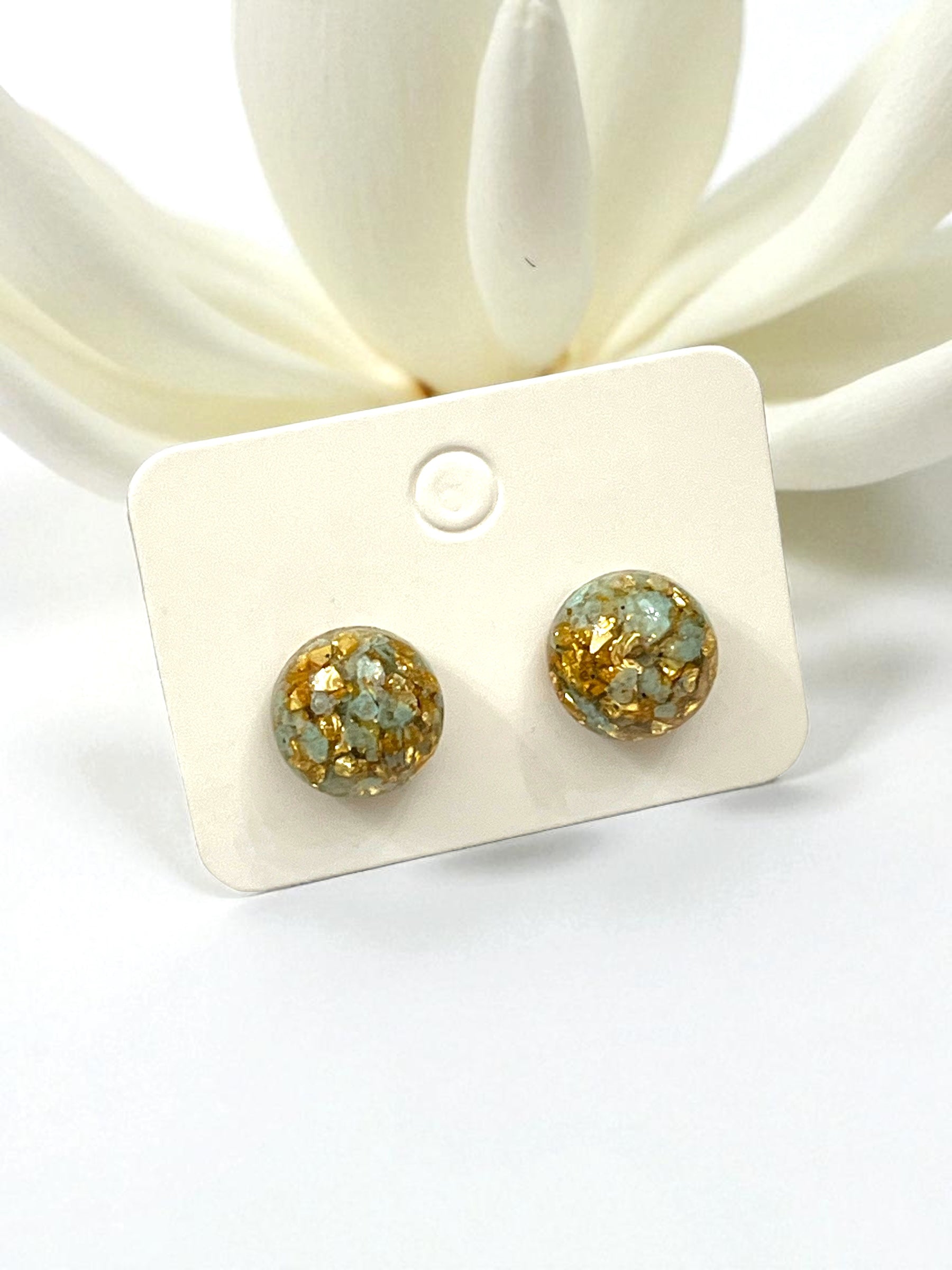Handmade jewelry made in Canada handmade stud earrings handmade pendant necklace handmade ring resin jewelry unique jewelry unique gift one of a kind jewelry made in windsor Ontario 