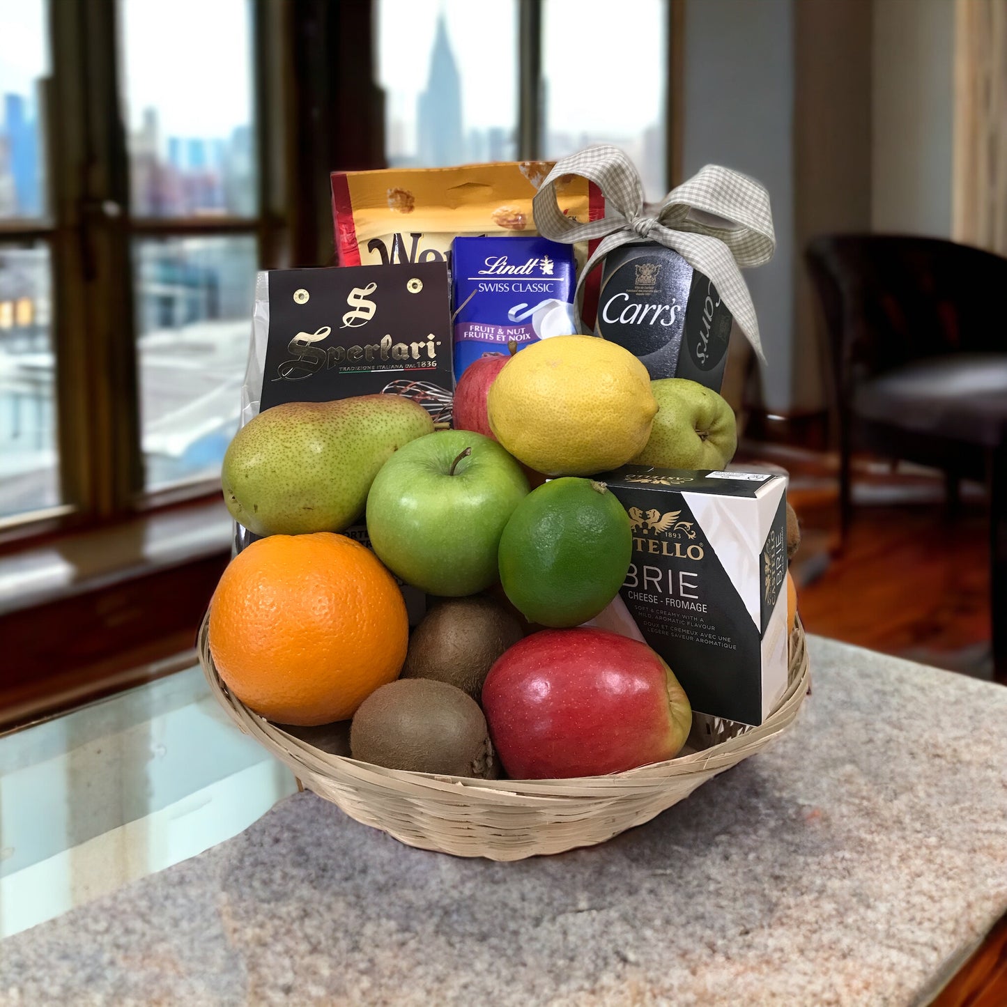 Healthy Gourmet & Fruit Gift Basket