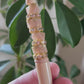 Luxury handmade fancy pen - Beaded Pen - Gemstone - Light Peach Gold
