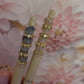 Luxury handmade fancy pen - Beaded Pen - Gemstone - Light Peach Gold