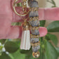 Keychain- Gemstone Luxury Keychain -made in Canada navy & gold
