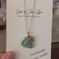 Druzy necklace pendant with chain made in Canada unique necklace gift Druzy necklace made in Windsor Ontario
